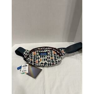 KAVU Spectator Waist Pack Belt Bag Padded Back Adjustable Straps Hike Multicolor
